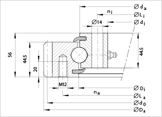 SE620 slewing bearing