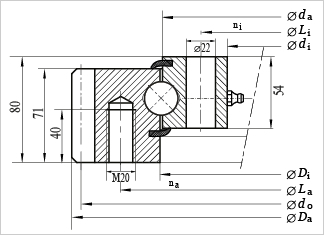 SE625 slewing bearing