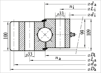 SE650 slewing bearing