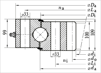 SI650 slewing bearing