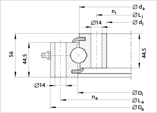 SU620 slewing bearing