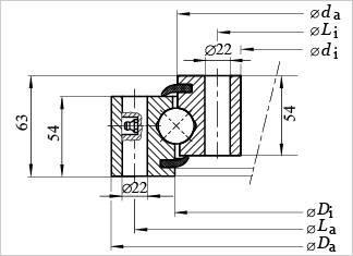 SU625 slewing bearing